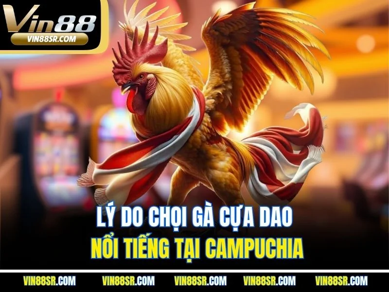 Lý do chọi gà cựa dao nổi tiếng tại Campuchia